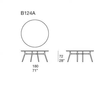 NESSO - Round marble dining table by Paola Lenti - view 3
